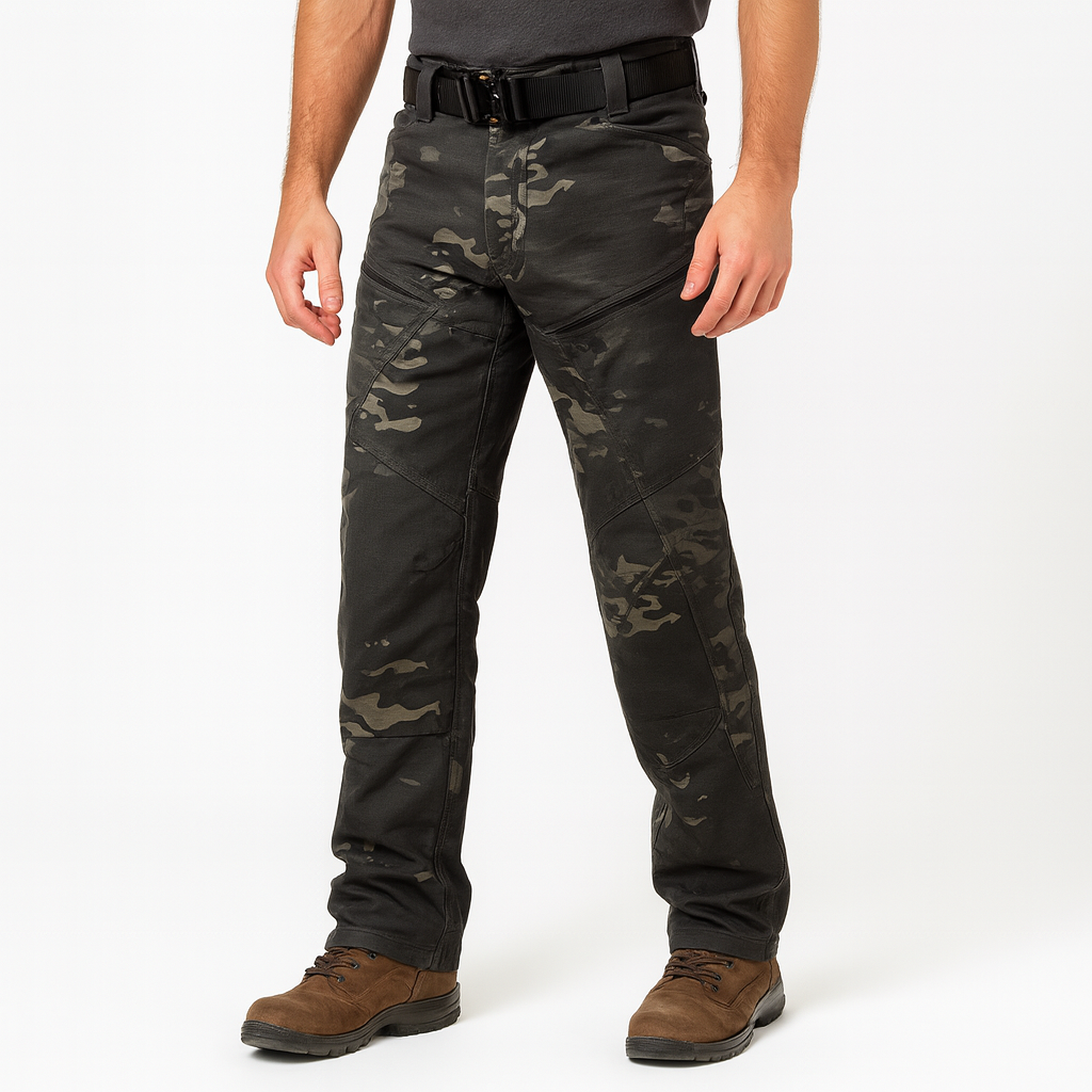 Men's Ripstop Outdoor Work Trousers – Dark Multicam