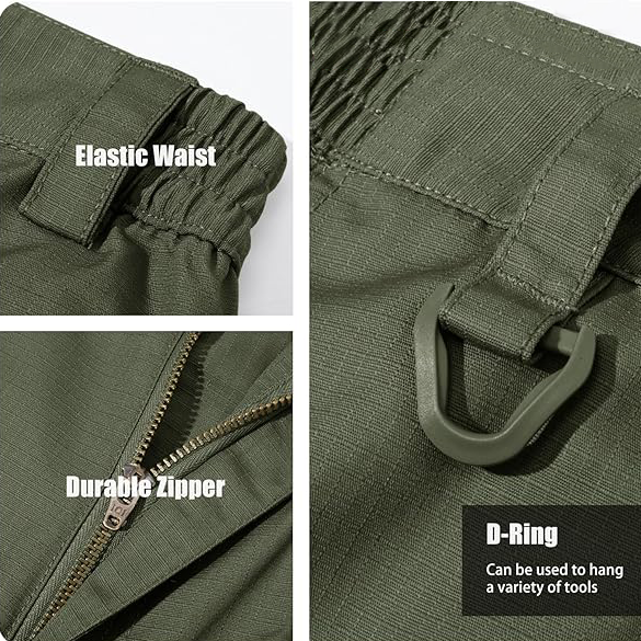 Men's Adventure Stretch Cargo Trousers– Army Green