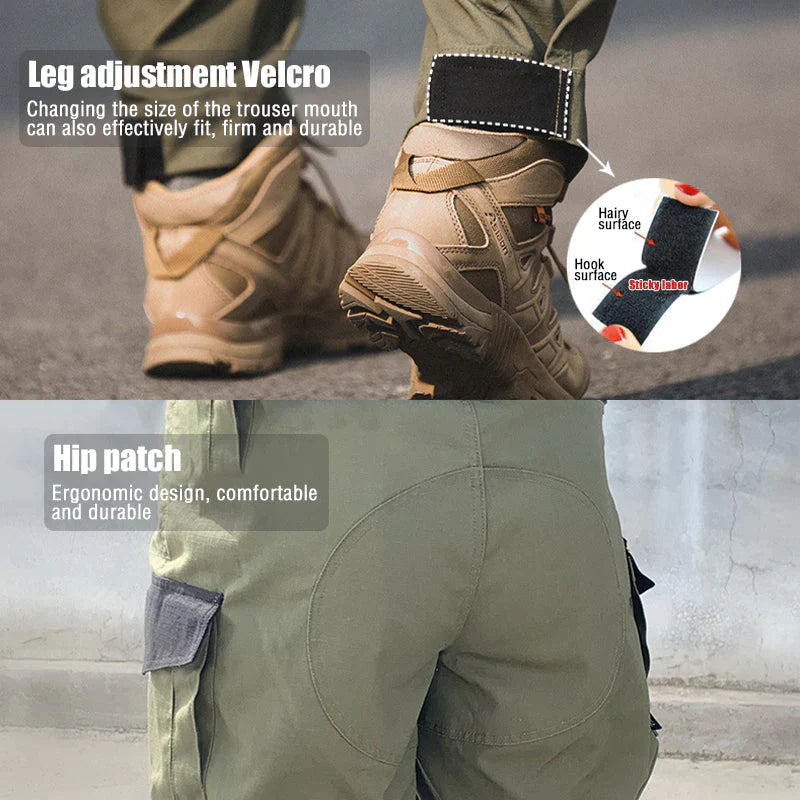 Men's Urban Cargo Hunting Trousers Waterproof Ripstop Outdoor Trousers
