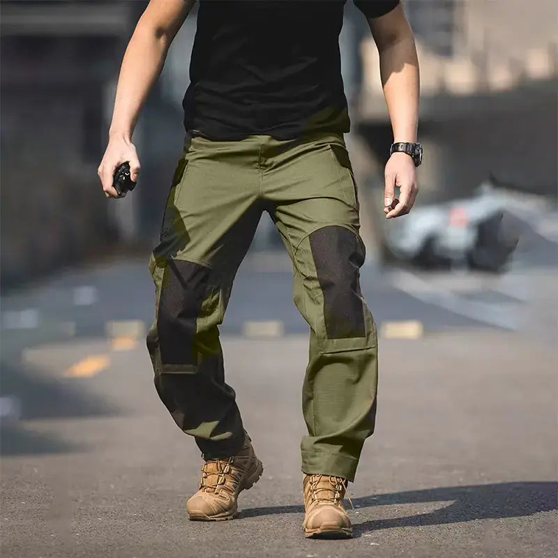 Men's Urban Waterproof Ripstop Cargo Work Trousers