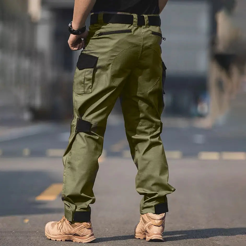 Men's Urban Waterproof Ripstop Cargo Work Trousers