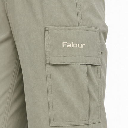 Women’s Wide Leg Outdoor Cargo Trousers with Adjustable Hem