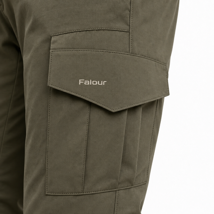 Men’s Olive Green Walking Cargo Pants with Utility Pockets