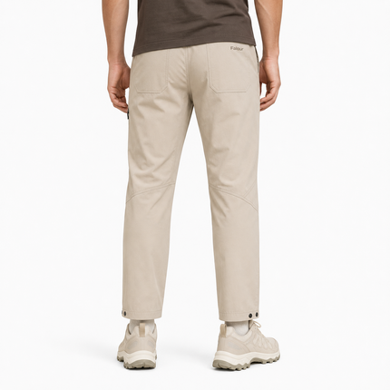 Men’s Trail Walking Trousers with Angled Zip Pocket and Knee Panels