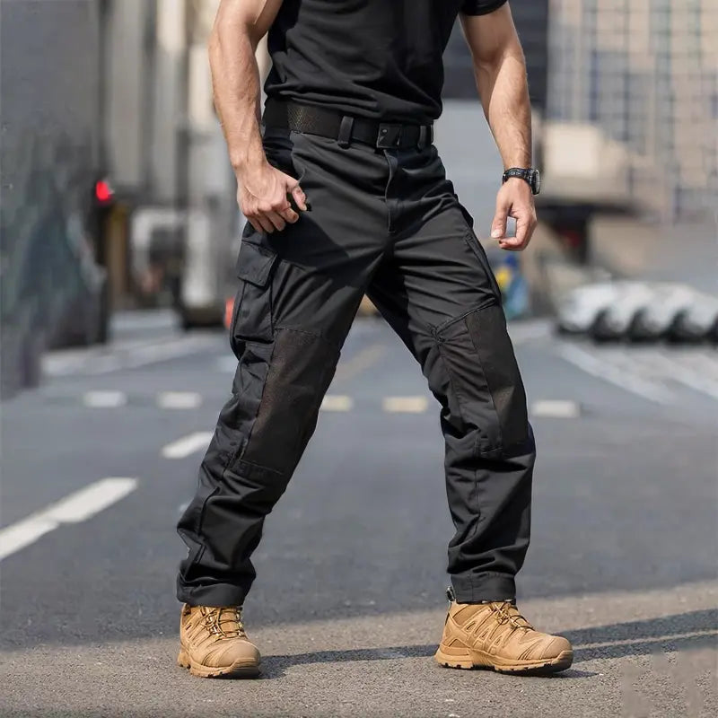Men's Urban Cargo Hunting Trousers Waterproof Ripstop Outdoor Trousers