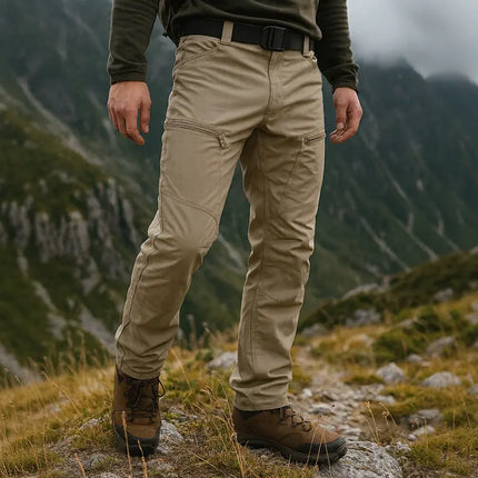 Men's Urban Pro Stretch Trousers Outdoor Cargo Hiking Trousers – Khaki
