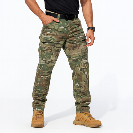 Men's Outdoor Waterproof Ripstop Cargo Work Trousers
