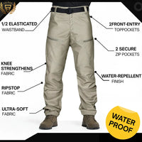 Men's Lightweight Outdoor Cargo Hiking Pants – Khaki