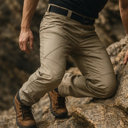 Men's Urban Pro Stretch Trousers Outdoor Cargo Hiking Trousers – Khaki