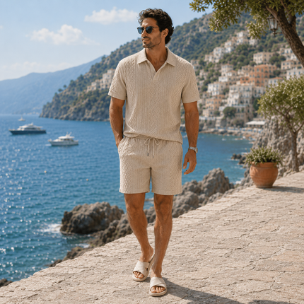 Men’s Summer Lightweight Casual 2-Piece Set
