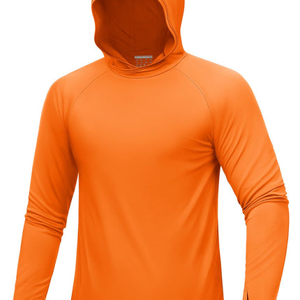 Men's Outdoor Lightweight Quick-Dry Hiking Sun Hoodie – UPF 50+ UV Protection Shirt