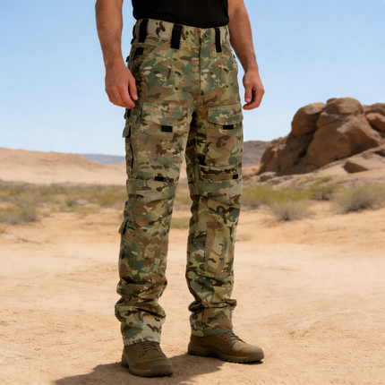 Ripstop Poly-Cotton Outdoor Cargo Trousers