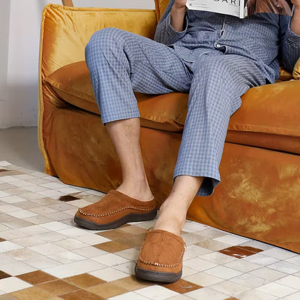 Men’s Winter Soft Orthopedic Slippers – Easy Slip-On