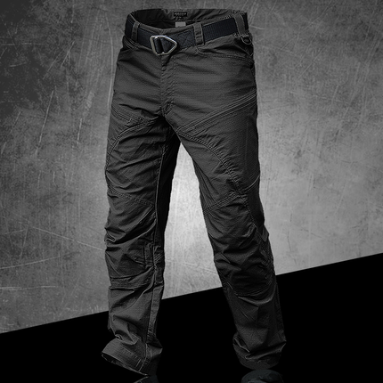 Men's Outdoor Outdoor Waterproof Tactical Trousers Stretch Black Work Trousers