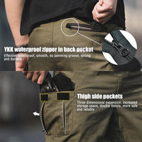 Men's Urban Waterproof Ripstop Cargo Work Trousers