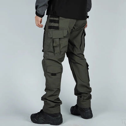 Men's Outdoor Waterproof Ripstop Cargo Work Trousers