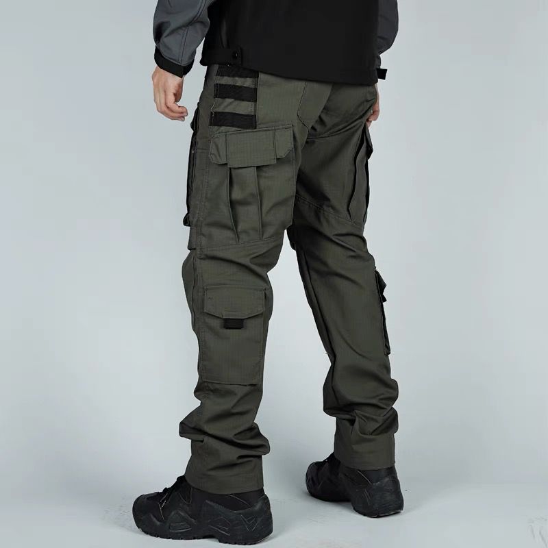 Men's Outdoor Waterproof Ripstop Cargo Work Trousers