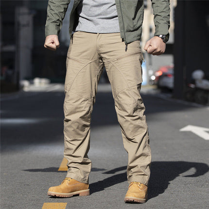 Men's Urban Pro Stretch Trousers Outdoor Cargo Hiking Trousers – Khaki