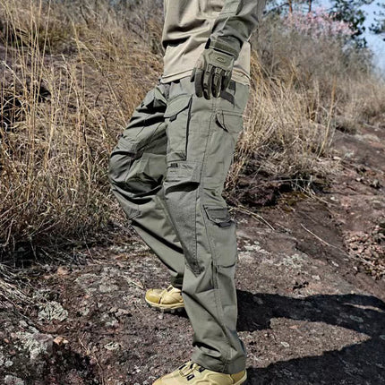 Men's Outdoor Waterproof Ripstop Cargo Work Trousers