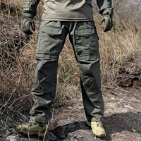 Men's Outdoor Waterproof Ripstop Cargo Work Trousers