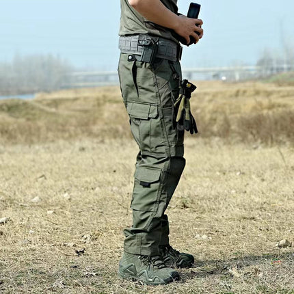 Men's Outdoor Waterproof Ripstop Cargo Work Trousers