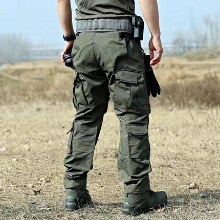 Men's Outdoor Waterproof Ripstop Cargo Work Trousers