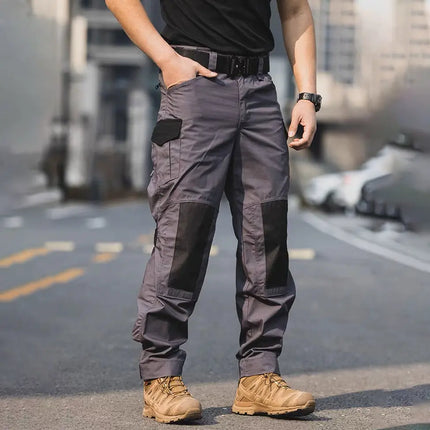 Men's Urban Waterproof Ripstop Cargo Work Trousers