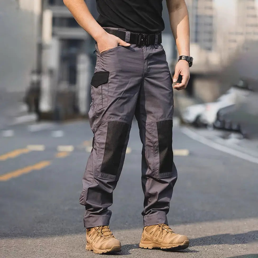 Men's Urban Waterproof Ripstop Cargo Work Trousers
